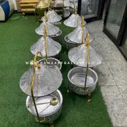 Chafing dish allumunium ukir